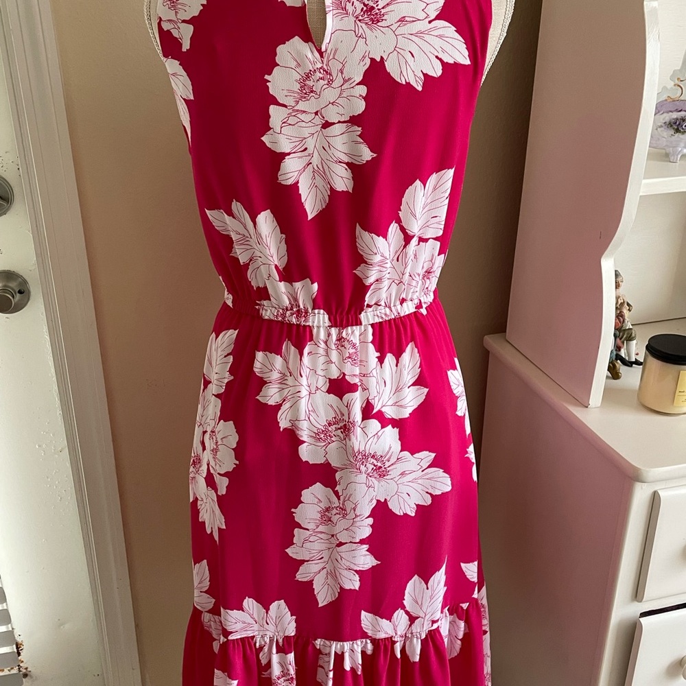🌟HP🌟 Talbots Pink Floral Dress - Picture 3 of 5